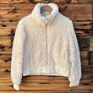 ZARA | TRF Collection Sherpa Fleece Full Zip Sweater M